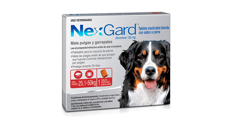 NexGard® XL Perros de 25.1 a 50 kg