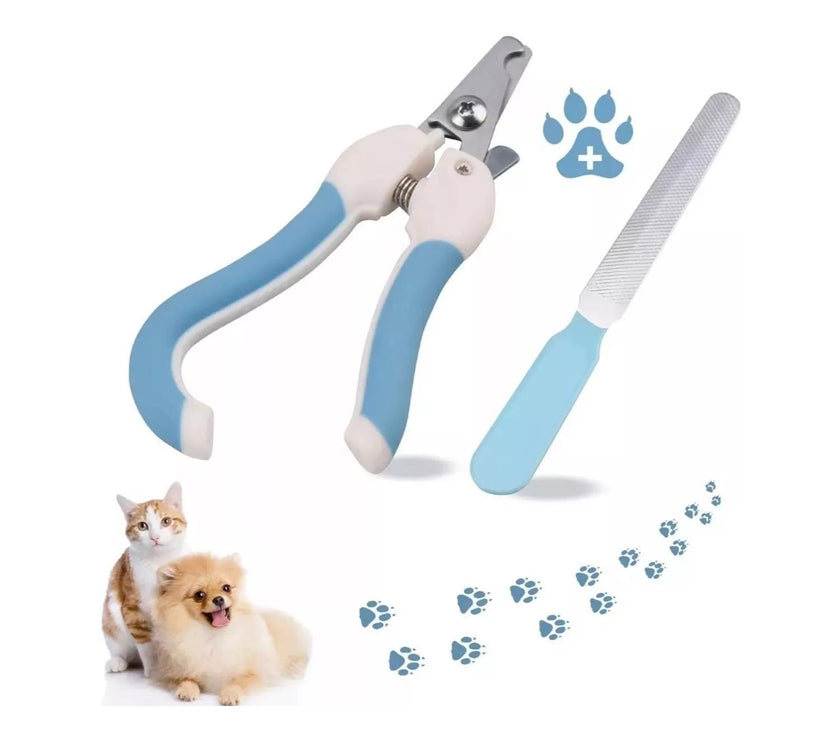 Kit Profesional de Corte y Lima de Uñas para Mascotas – Mango Ergonómico