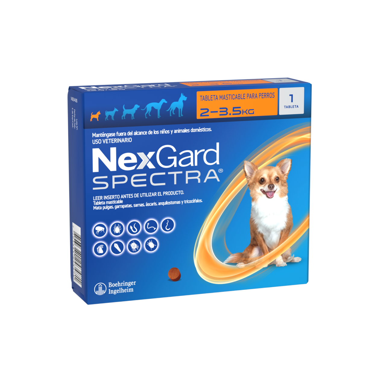 NexGard® Spectra XS Perros de 2 a 3.5 kg