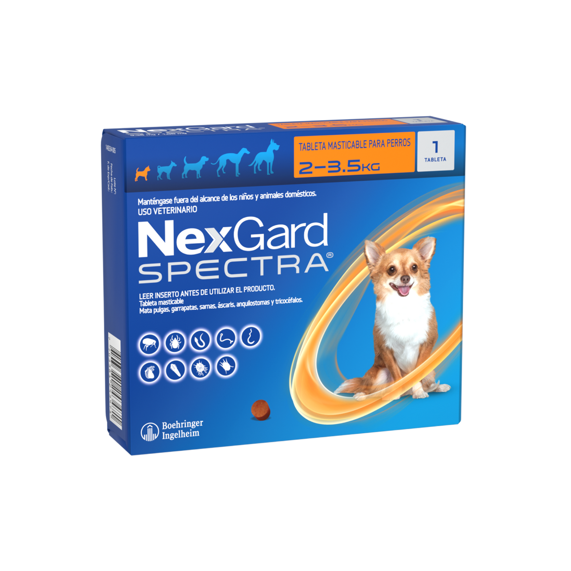NexGard® Spectra XS Perros de 2 a 3.5 kg