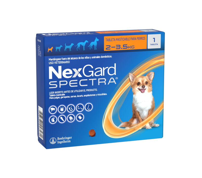 NexGard® Spectra XS Perros de 2 a 3.5 kg