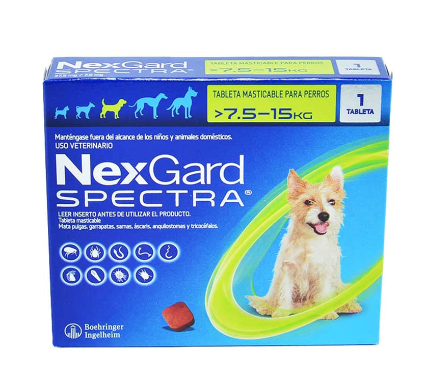 NexGard® Spectra Perros de 7.5 a 15 kg