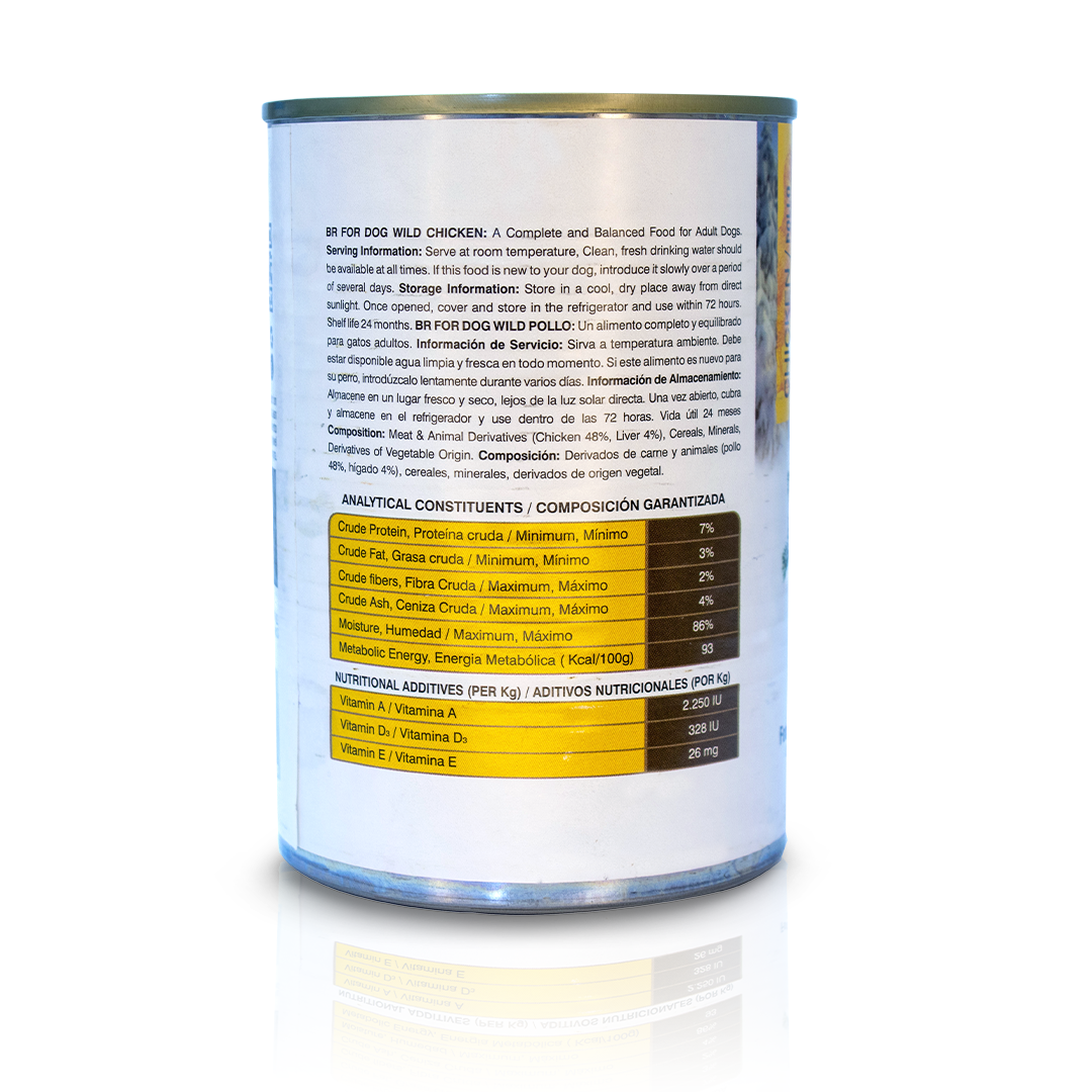 ALIMENTO HUMEDO BR FOR DOG WILD 400 G