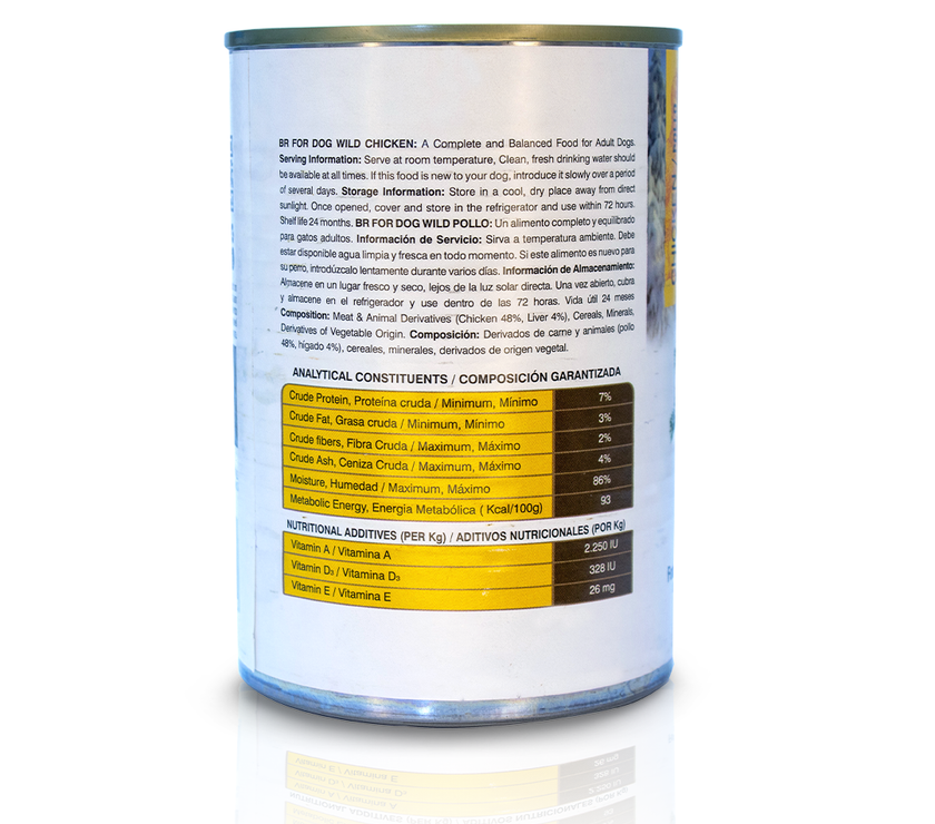 ALIMENTO HUMEDO BR FOR DOG WILD 400 G