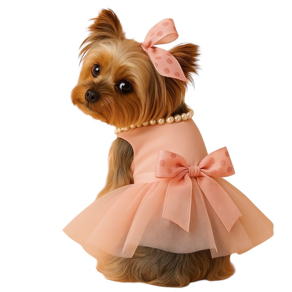 VESTIDO PARA MASCOTAS ROSADO