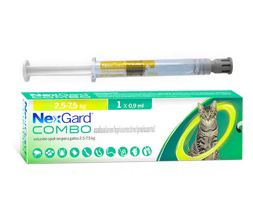 NexGard® Combo Gato L 0.9 ml (2.5 kg – 7.5 kg)
