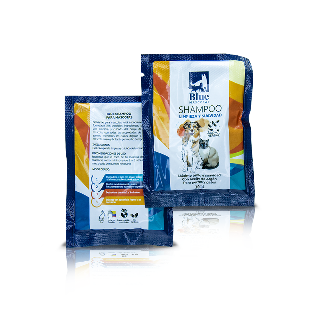 SHAMPOO BLUE MASCOTAS SACHET 30 ML