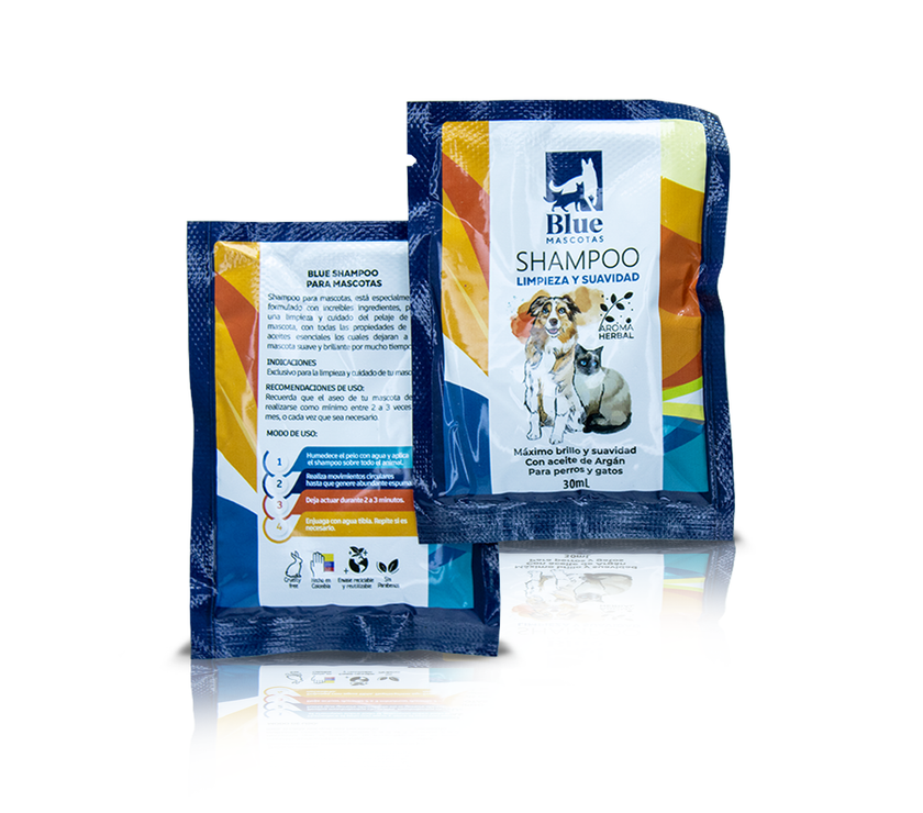 SHAMPOO BLUE MASCOTAS SACHET 30 ML
