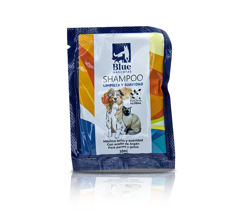 SHAMPOO BLUE MASCOTAS SACHET 30 ML
