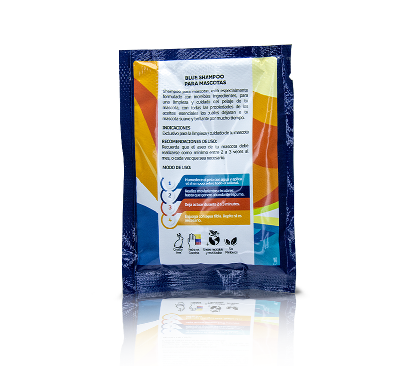 SHAMPOO BLUE MASCOTAS SACHET 30 ML