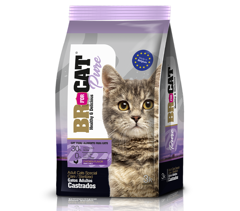 BR® FOR CATS PURE – GATOS ADULTOS CASTRADOS